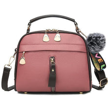 Load image into Gallery viewer, PU Leather Handbag For Women Girl Fashion Tassel Messenger Bags With Ball Bolsa Female Shoulder Bags Ladies Party Crossby Bag