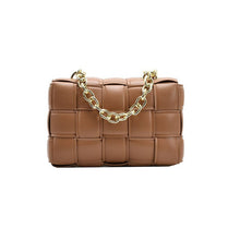 Load image into Gallery viewer, Women Crossbody Bag Weave Flap Bags For Women 2020 Quality Leather Thick Chain Shoulder Messenger Bags Female Handbag And Purse